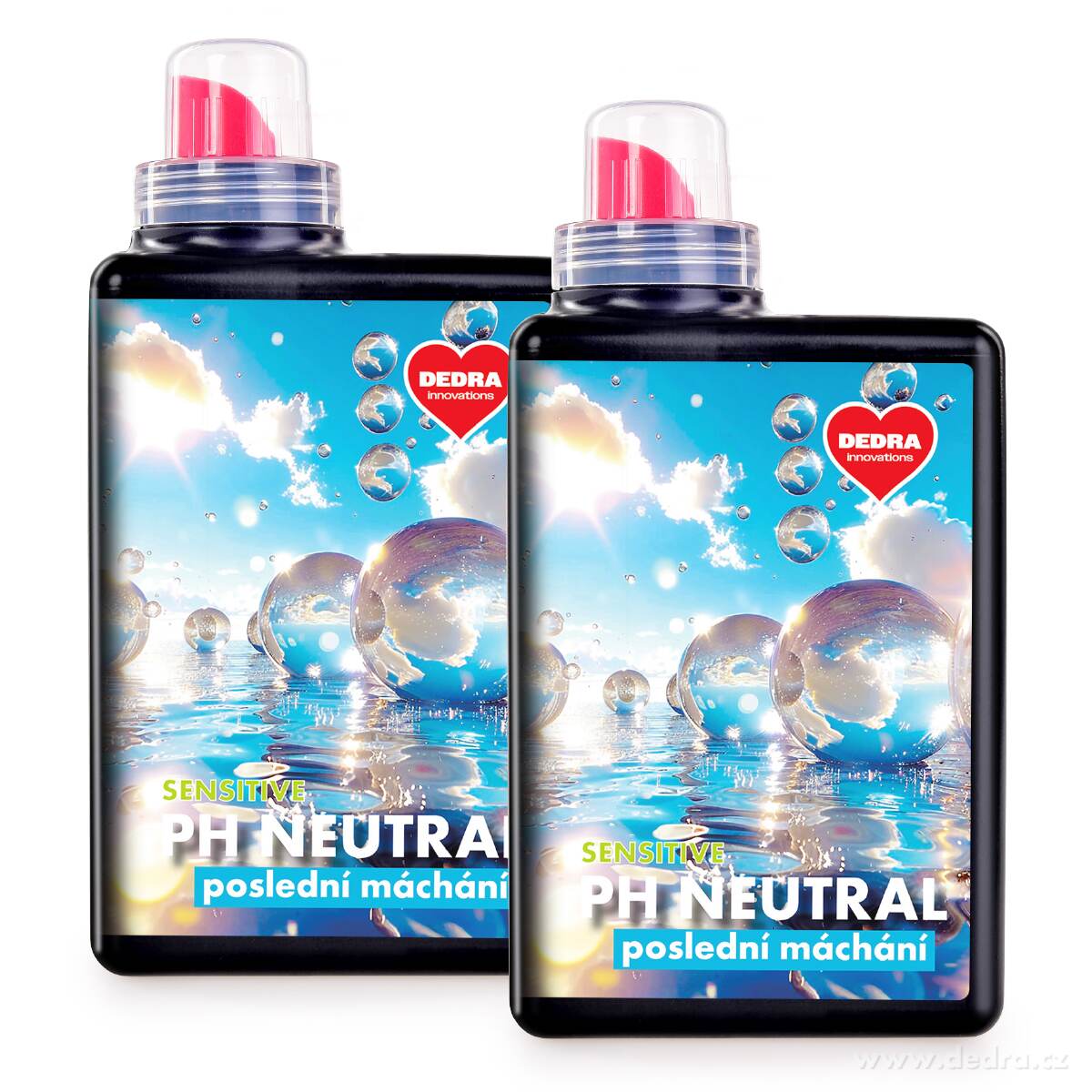 2× PH NEUTRAL | Neutralizátor zbytků praní | citlivá pokožka & bez parfému | SENSITIVE | 2× 1000 ml