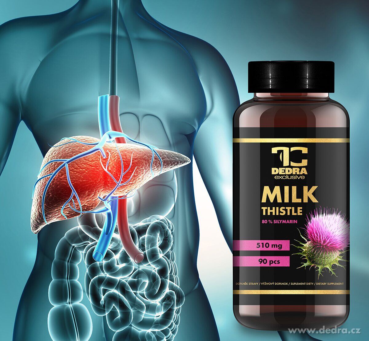 DETOX & JÁTRA | ostropestřec mariánský, kurkumin & berberin