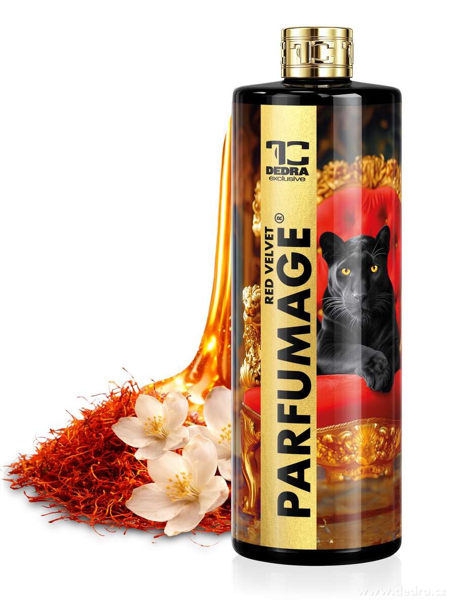 Rodinné balení PARFUMAGE | Parfém na praní | IMPERIAL VIOLET & SAMETOVÁ HRUŠKA & RED VELVET | 500 ml × 3