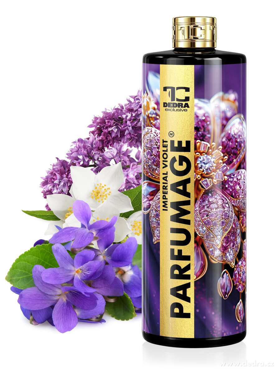 Rodinné balení PARFUMAGE | Parfém na praní | IMPERIAL VIOLET & SAMETOVÁ HRUŠKA & RED VELVET | 500 ml × 3