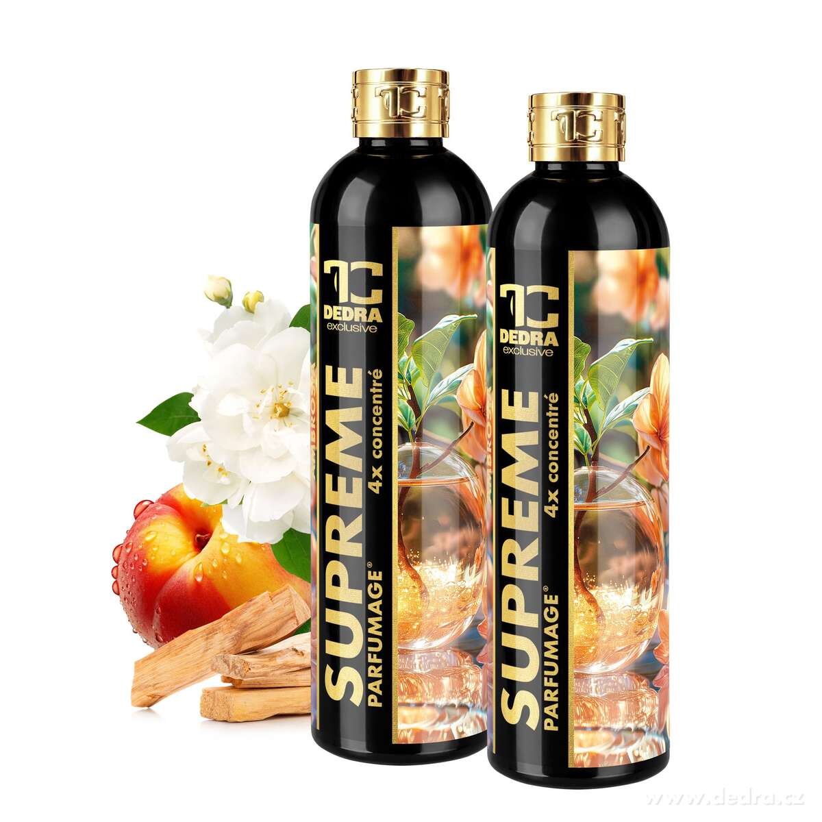 2× PARFUMAGE SUPREME AMBROSIA | Výhodná sada | 4× koncentrovaný parfém na praní | 600 ml | 120 praní