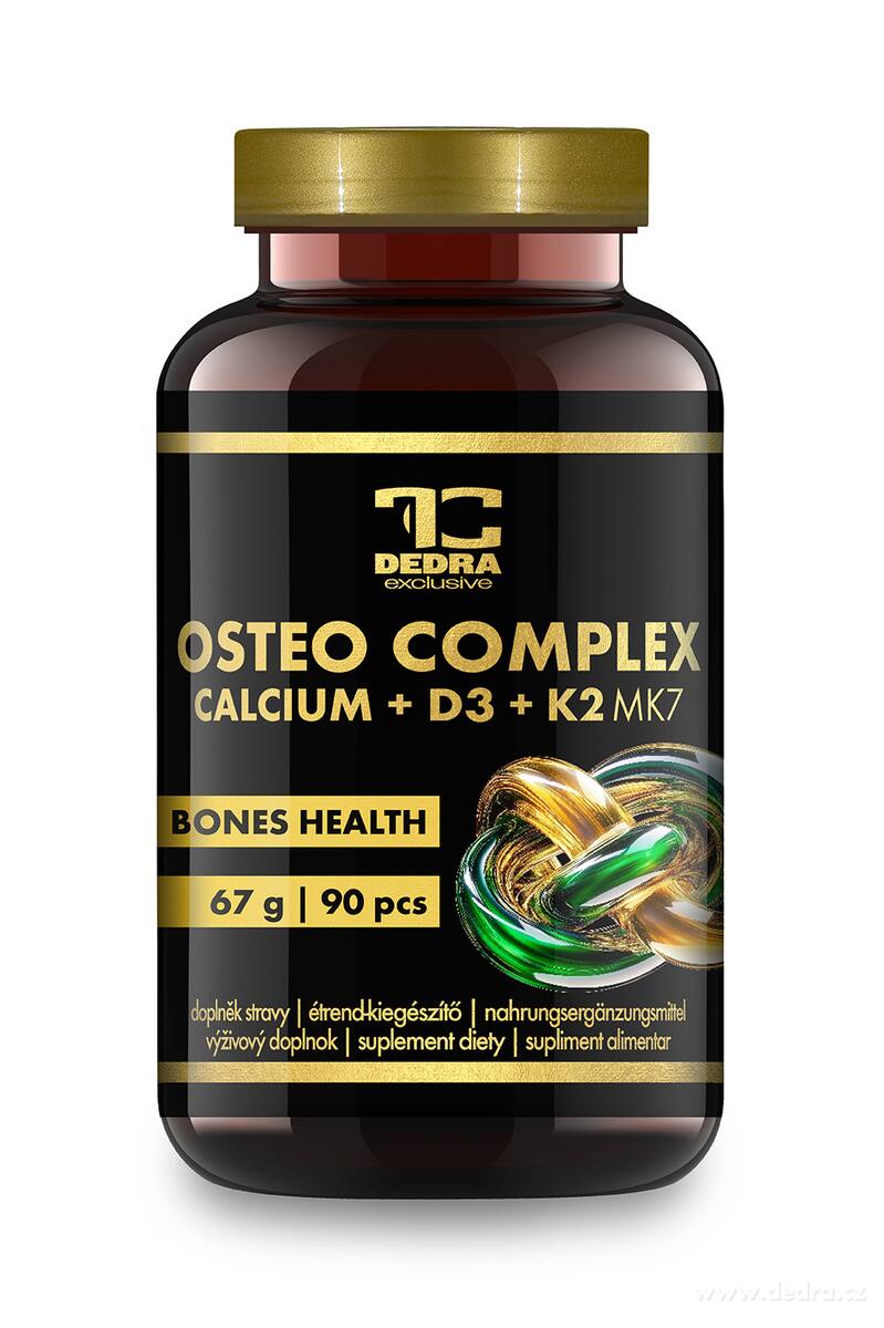 OSTEO COMPLEX vápnik + D3 + K2 MK-7 podpora kostí, zubov & svalov