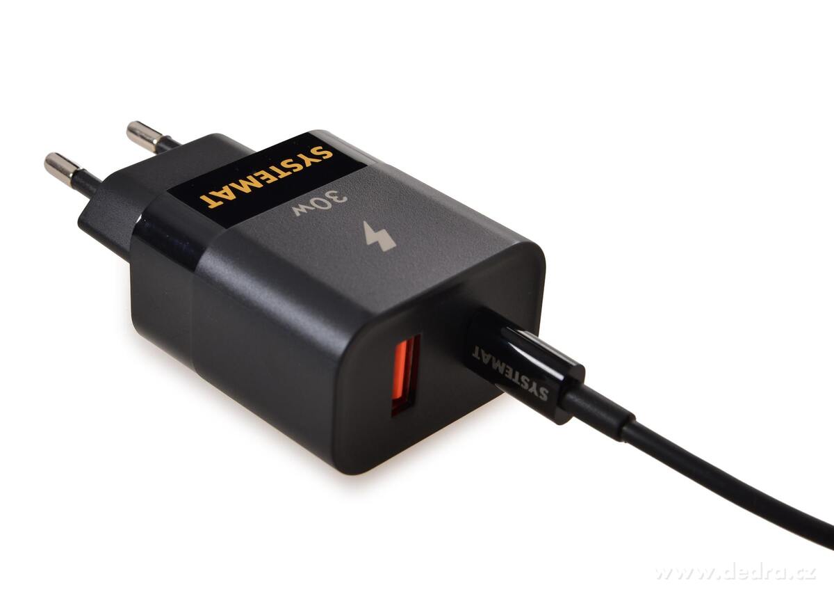 SYSTEMAT | Dvojitá rychlonabíječka USB-A + USB-C | 30 W