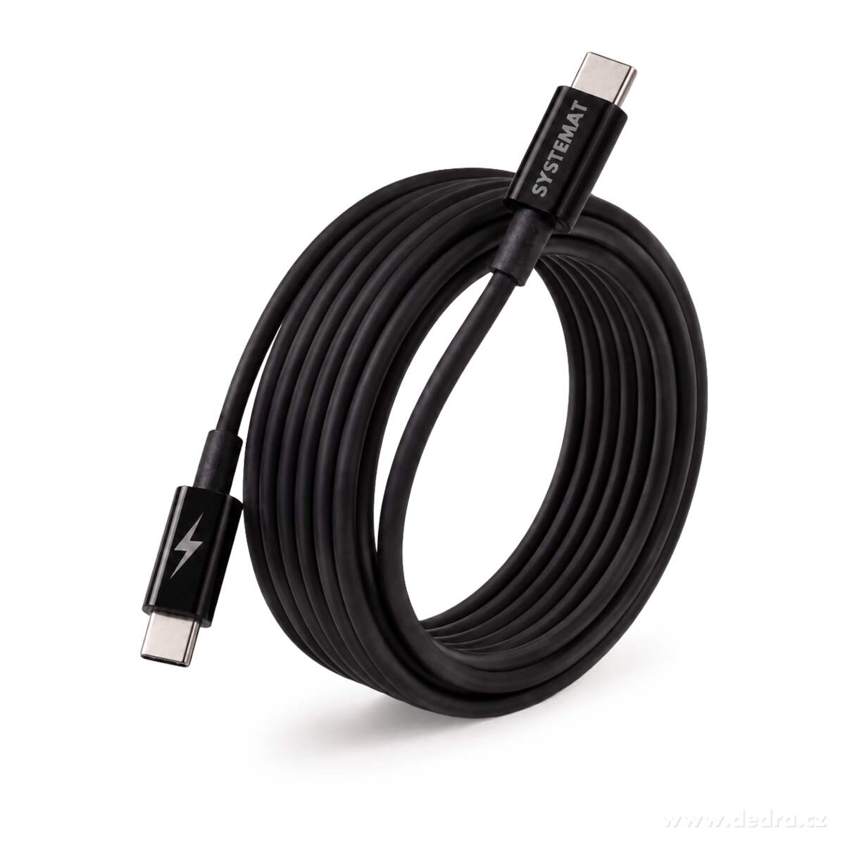 SYSTEMAT | Kvalitní rychlonabíjecí kabel | USB-C / USB-C | pro rychlé nabíjení i přenos dat | 2 m