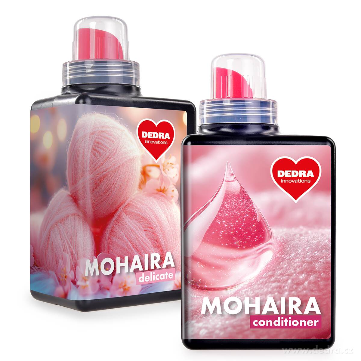 MOHAIRA | sada 1+1 | prací gel + kondicionér | péče pro jemné prádlo, úplety & kašmír | 2×500 ml