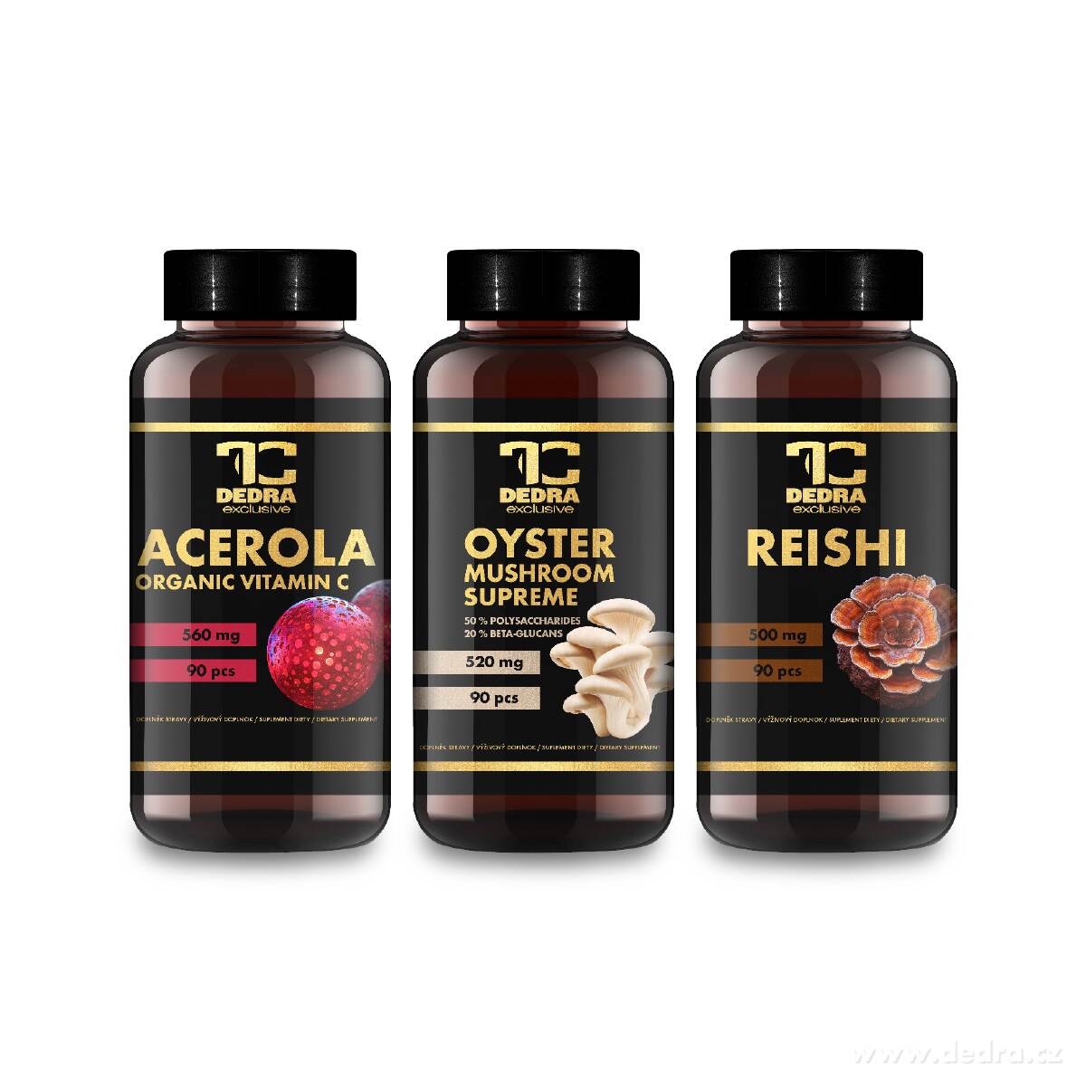 Sada PŘÍRODNÍ IMUNITA | PODPORA OBRANYSCHOPNOSTI | acerola, hlíva a reishi