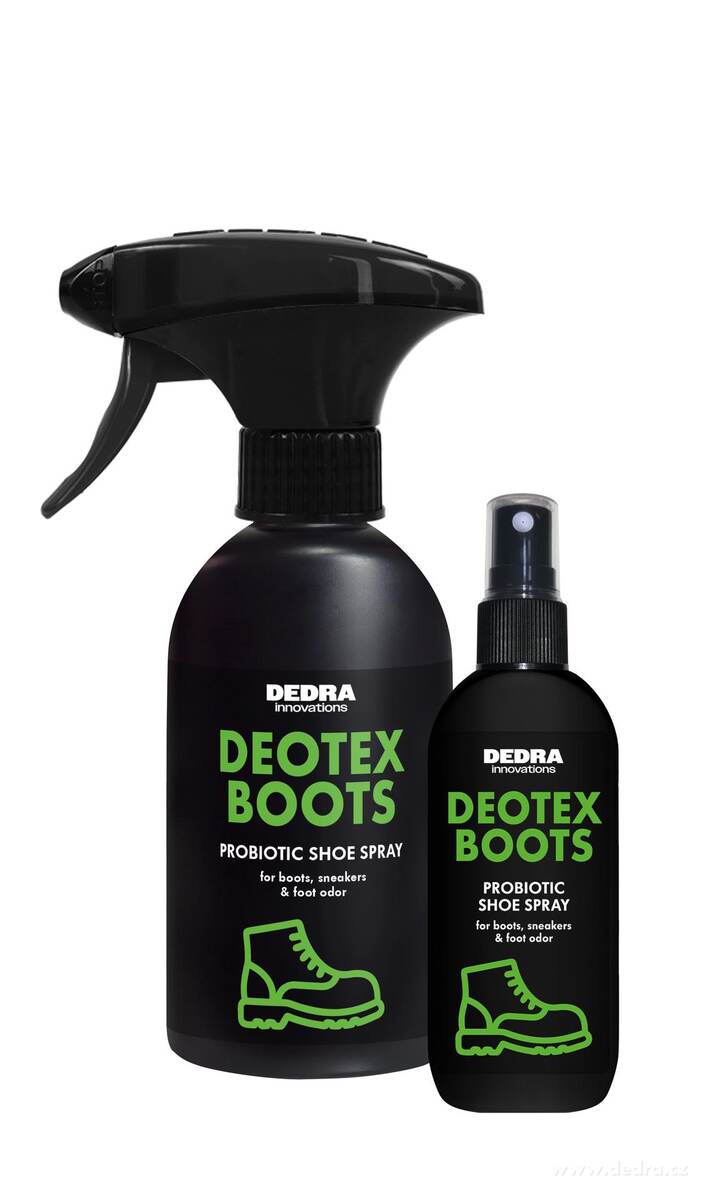DEOTEX® BOOTS | Probiotický sprej na obuv | Domů & na cesty | 250 ml + 100 ml
