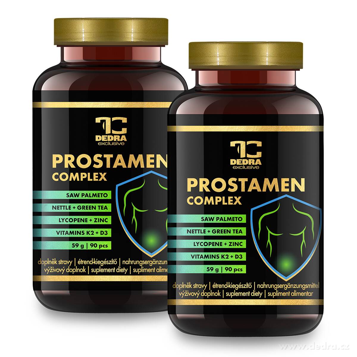 SADA 2× PROSTAMEN COMPLEX | prostata, vitalita, testosteron | 180 kapslí | 118 g
