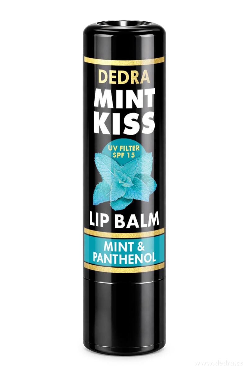 MINT KISS | balzám na rty s mátou a panthenolem | s UV ochranou | 4,2 g