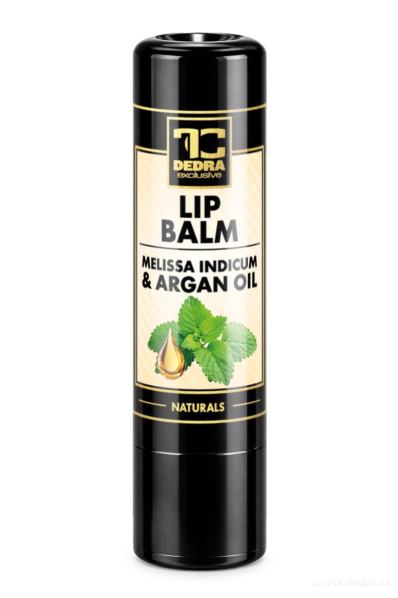 LIP BALM | balzám na rty s meduňkou a arganovým olejem| přírodní péče rostlinných olejů | 4,2 g