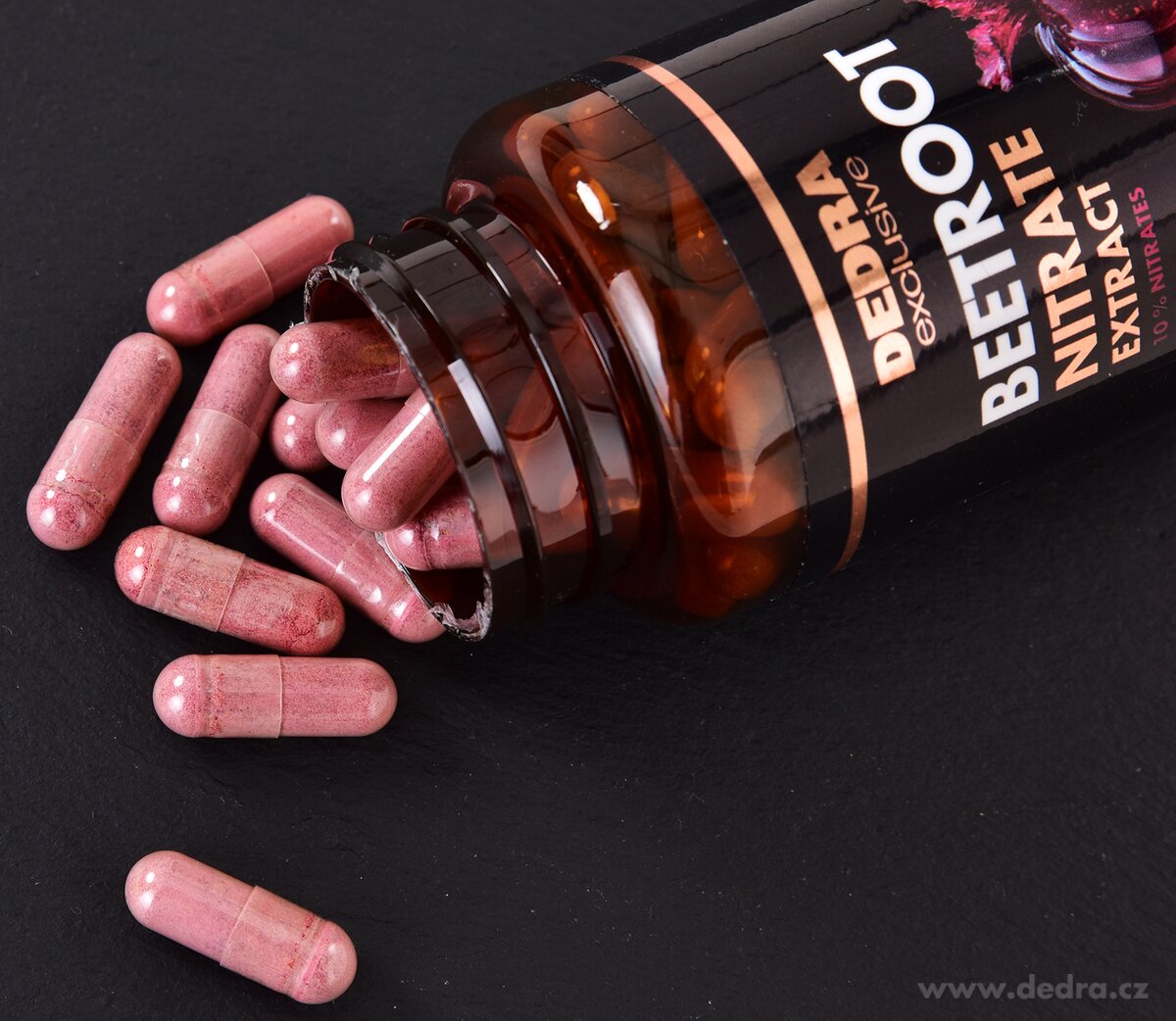 BEETROOT NITRATE EXTRACT | červená řepa 10 : 1 | 10 % nitrátů | fyzická aktivita & sport | 500 mg | 90 kapslí | 54 g