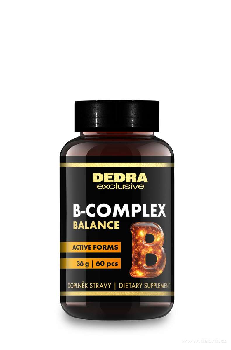 B-COMPLEX BALANCE 8 vitaminů skupiny B + cholin | energie, nervová soustava & snížení únavy | 60 kapslí | 36 g