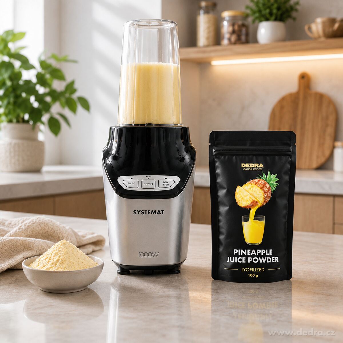 100% lyofilizovaný džus v prášku | ANANAS | široké využití | 100 g