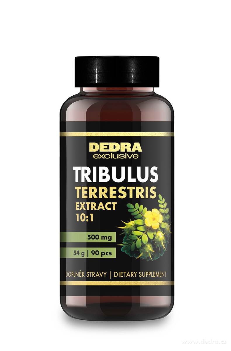 TRIBULUS TERRESTRIS | kotvičník zemní – extrakt z plodu 10 : 1 | energie & svalový tonus | 500 mg | 90 kapslí | 54 g