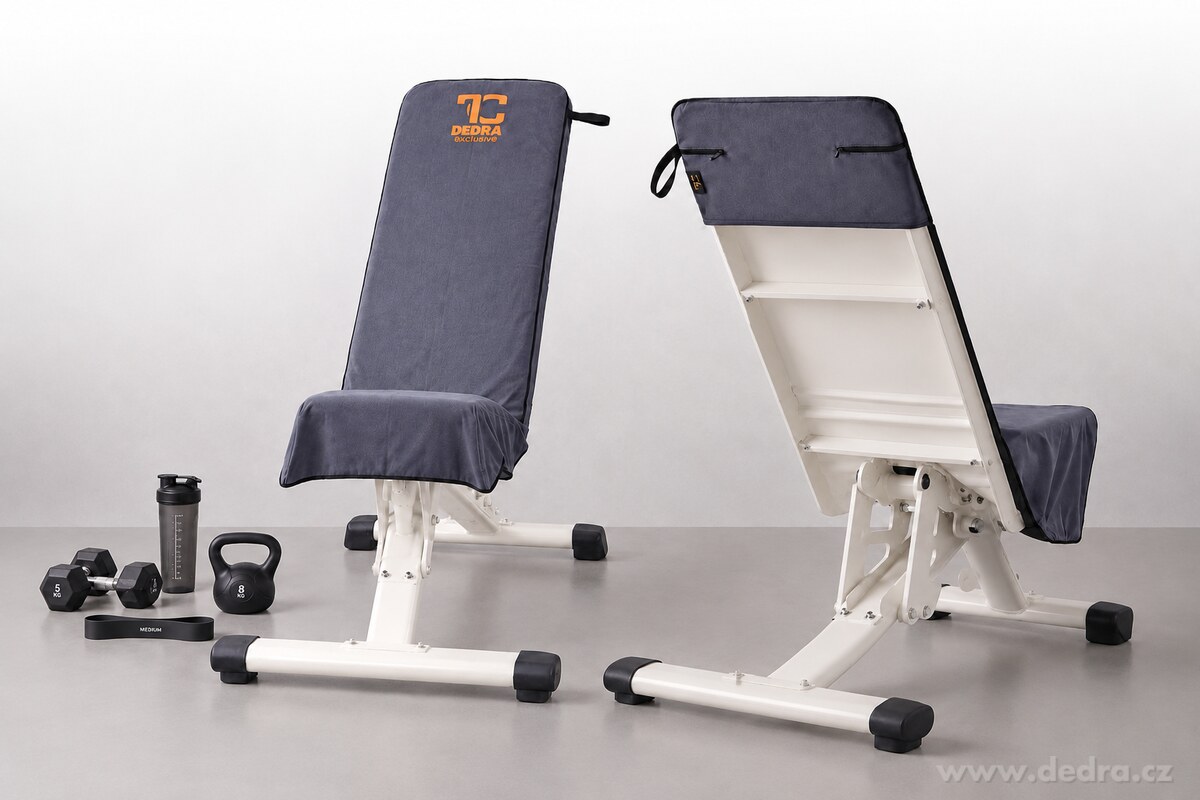 FITNESS RUČNÍK s návlekem na opěradlo proti sklouznutí | 2x integrovaná kapsa na zip | rychleschnoucí mikrovlákno | 50 x 130 cm