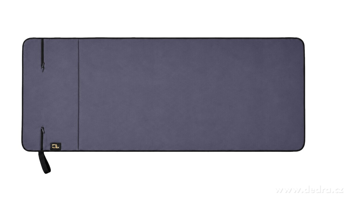 FITNESS RUČNÍK s návlekem na opěradlo proti sklouznutí | 2x integrovaná kapsa na zip | rychleschnoucí mikrovlákno | 50 x 130 cm