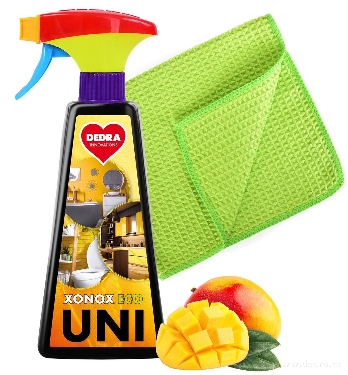 SADA XONOX UNI | Univerzální pěnový čistič na hladké povrchy + ultrasavá utěrka