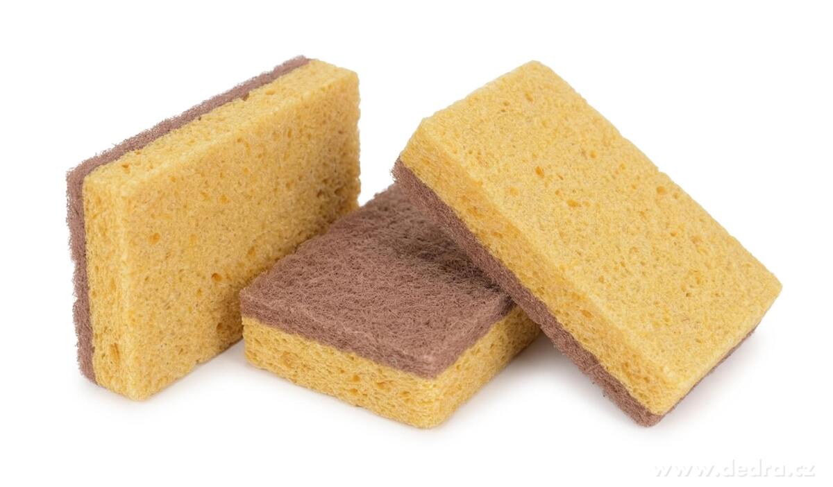 2+1 ZDARMA | COCO CELL | Houbička z jemné celulózy s přírodní kokosovou vrstvou | 3 kusy