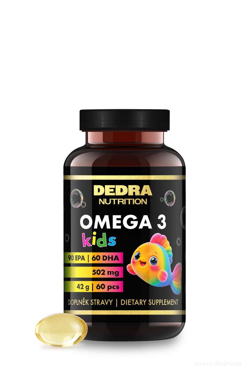 OMEGA 3 KIDS | omega-3 pro děti | EPA + DHA + vitamin E | od 3 let | 60 tobolek