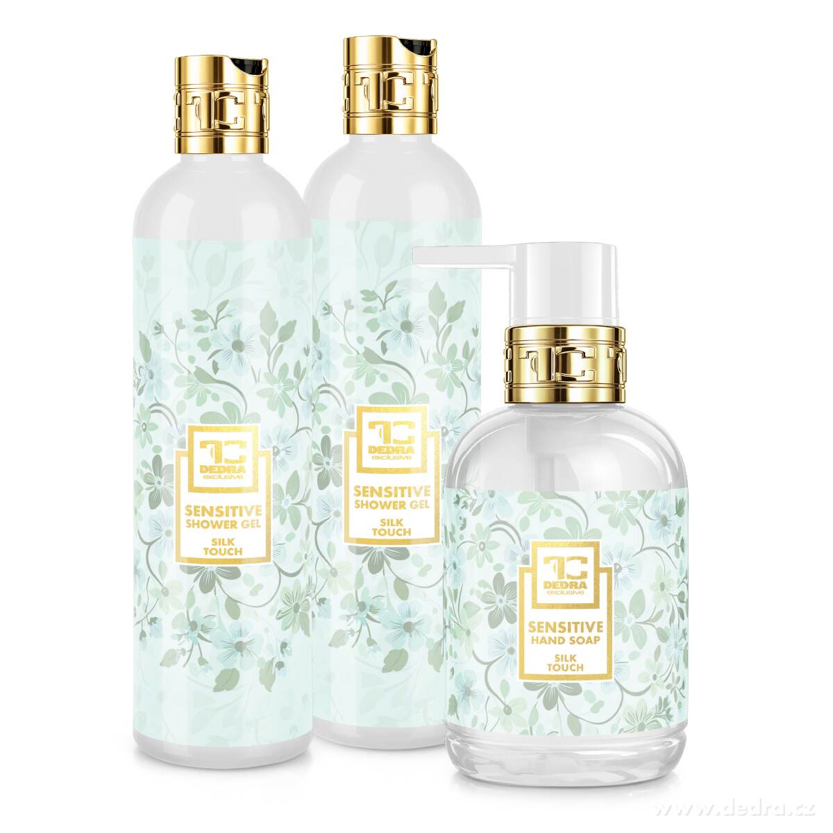 SADA SENSITIVE | 2× jemný sprchový gel & zvláčňující mýdlo pro citlivou pokožku SILK TOUCH | 2+1