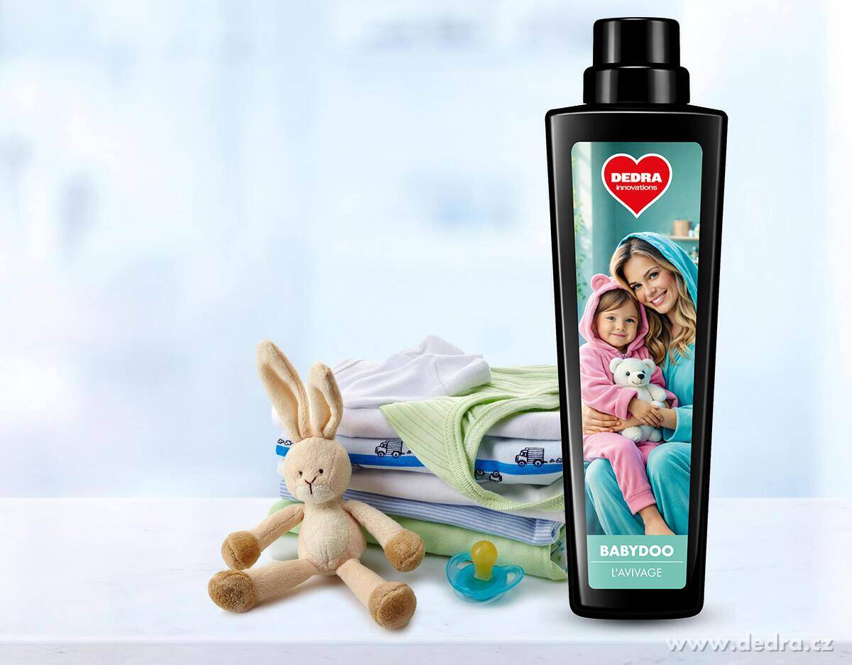 Sada KOMPLEXNÍ PRANÍ | Prací prášek na dětské prádlo & citlivou pokožku BABYDOO PURE + L'AVIVAGE avivážní kondicionér BABYDOO & CHANSON D´AMOUR | 50 praní
