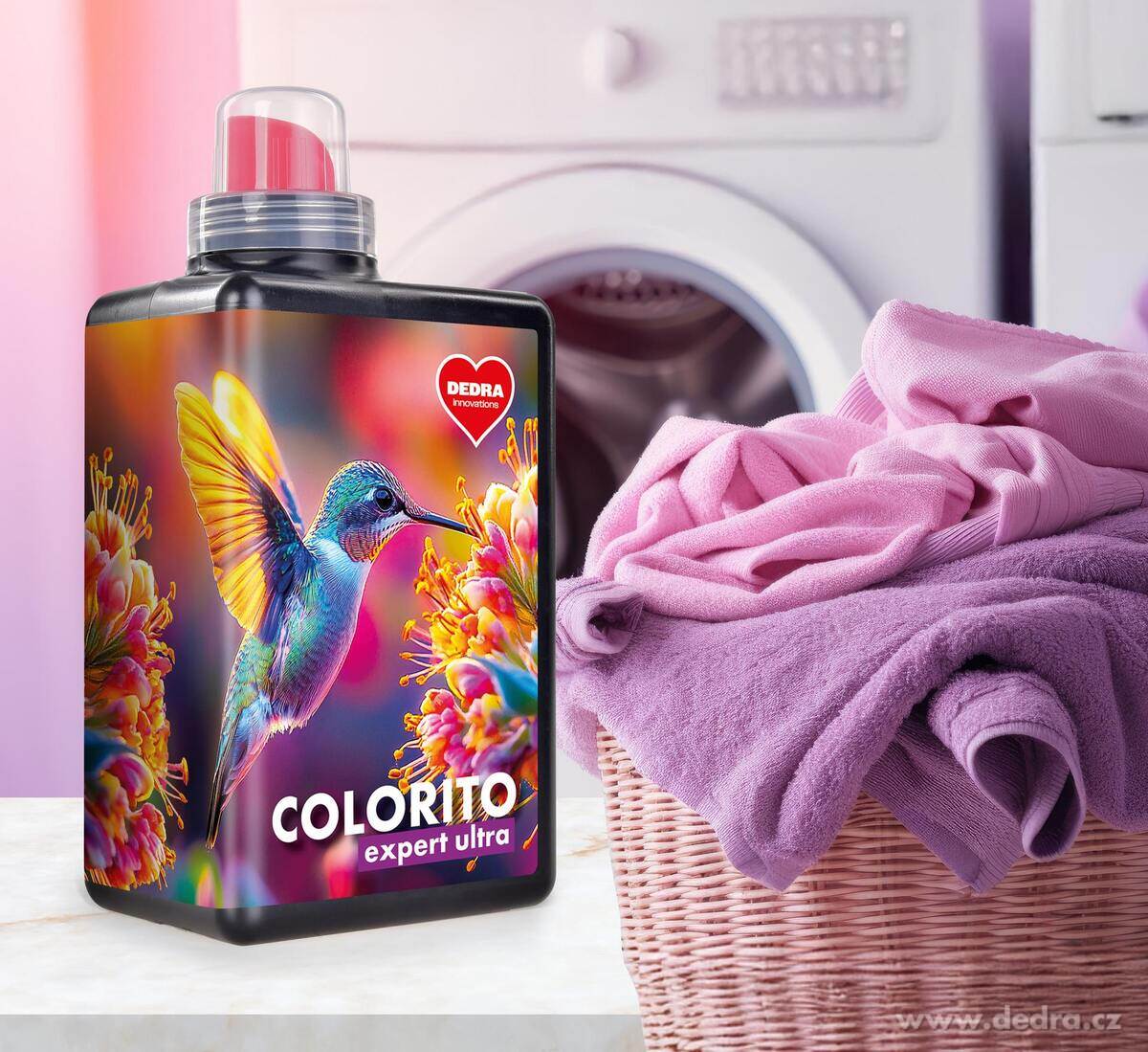 Sada KOMPLEXNÍ PRANÍ | Prací gel na barevné prádlo s ochranou barev COLORITO EXPERT ULTRA + L'AVIVAGE avivážní kondicionér RELAXATION & MOUNTAIN SPIRIT | 28 praní