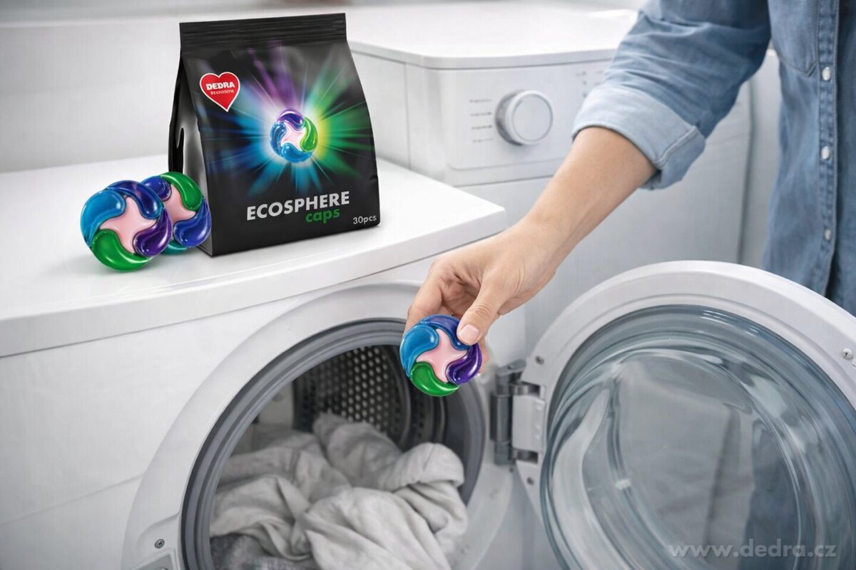 3× ECOSPHERE caps | univerzální kapsle na praní | koncentrované | 90 praní