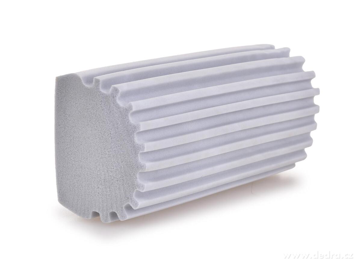 2× SPONGE POP | chytrá drážkovaná houbička | perfektně stírá & nevíří prach, extra savá | šedá