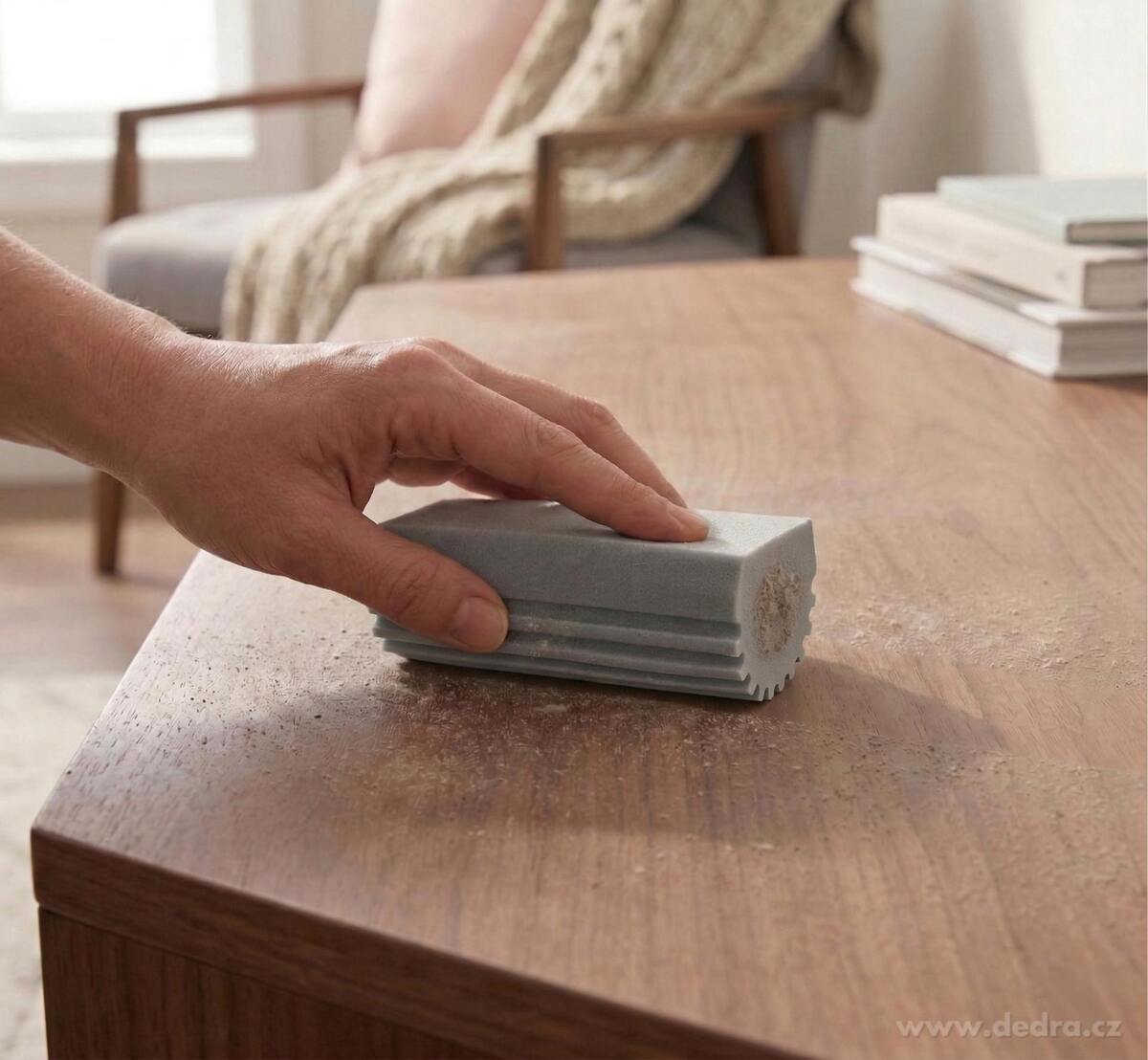 2× SPONGE POP | chytrá drážkovaná houbička | perfektně stírá & nevíří prach, extra savá | šedá