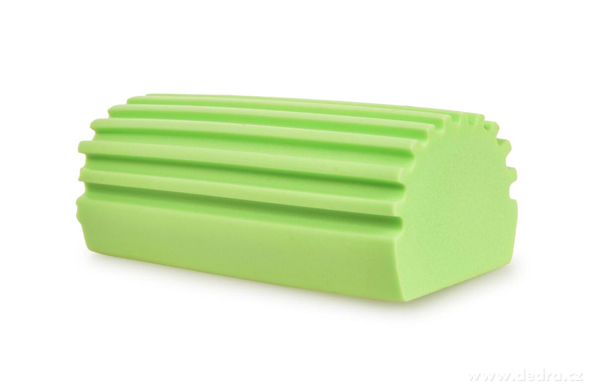 2× SPONGE POP | chytrá drážkovaná houbička | perfektně stírá & nevíří prach, extra savá | zelená