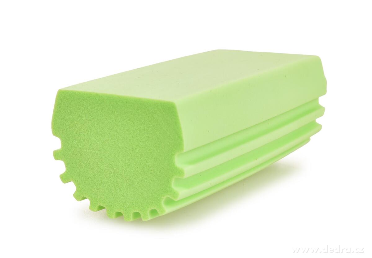 2× SPONGE POP | chytrá drážkovaná houbička | perfektně stírá & nevíří prach, extra savá | zelená