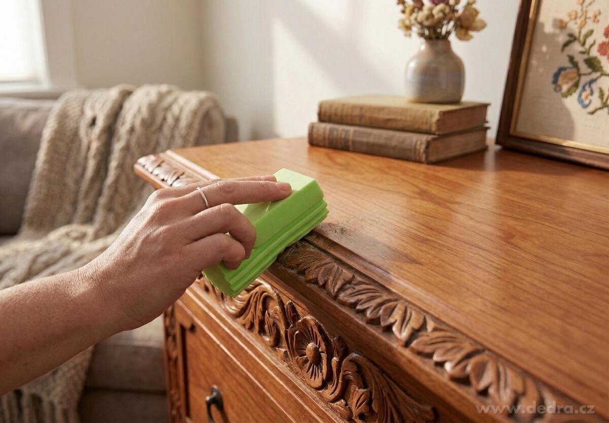 2× SPONGE POP | chytrá drážkovaná houbička | perfektně stírá & nevíří prach, extra savá | zelená