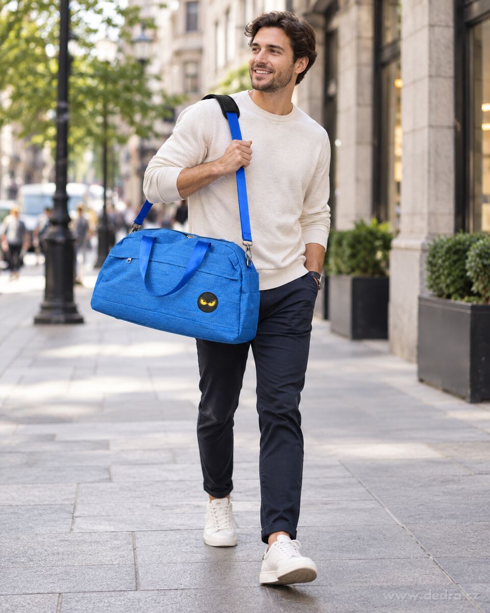 REBELITO® SPORT & WEEKENDER | taška na sport i cestování | 37 L | azurová melange