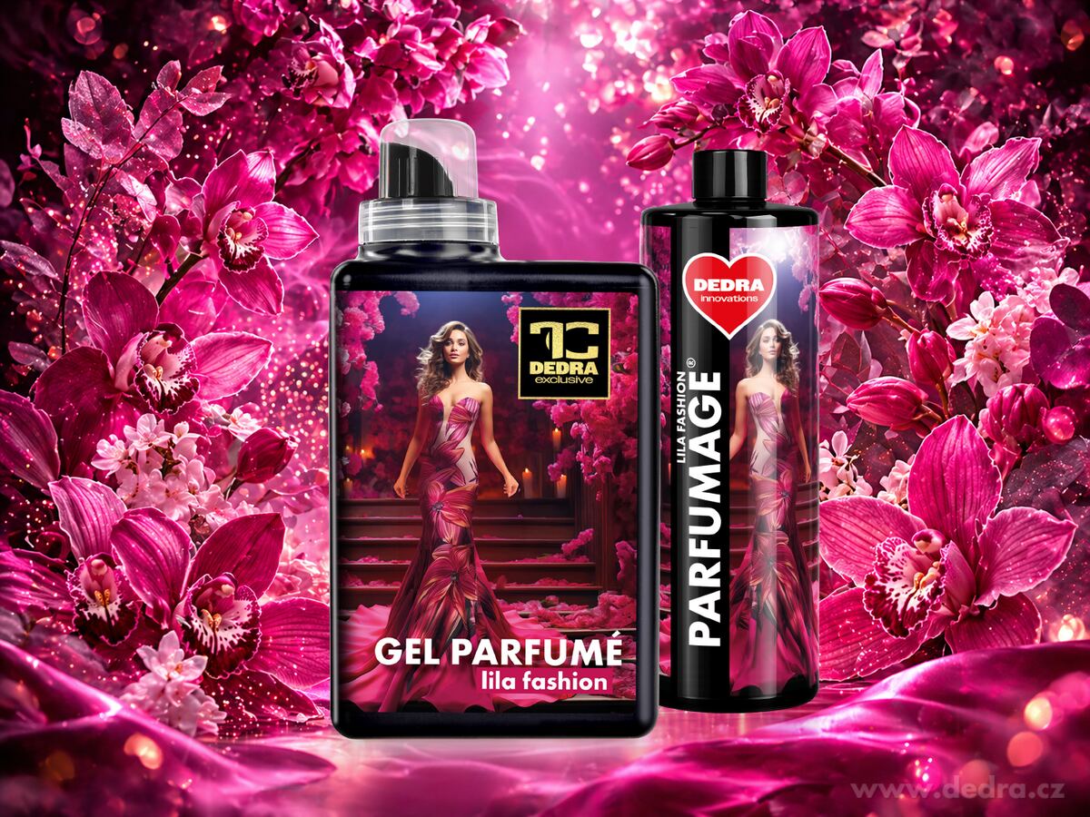 RITUÁL VŮNĚ | lila fashion | pro vůni bez použití aviváže | gel parfumé & parfumage | 1050 ml + 500 ml