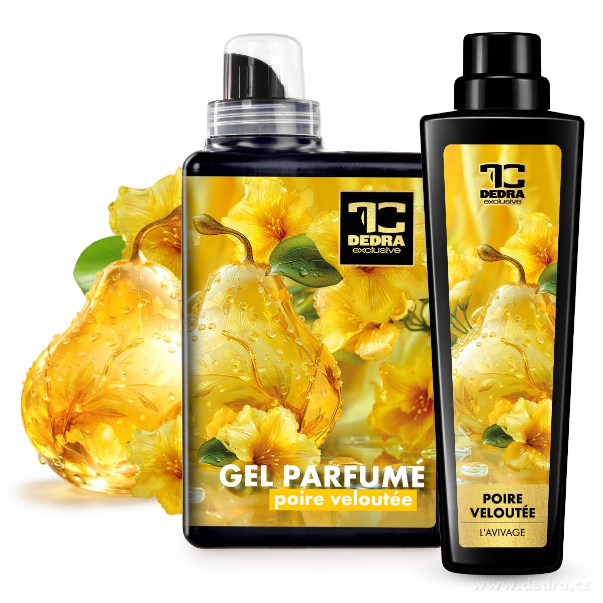 RITUÁL HEBKOSTI | sametová hruška | pro hebké a provoněné prádlo | gel parfumé & aviváž | 1050 ml + 750 ml
