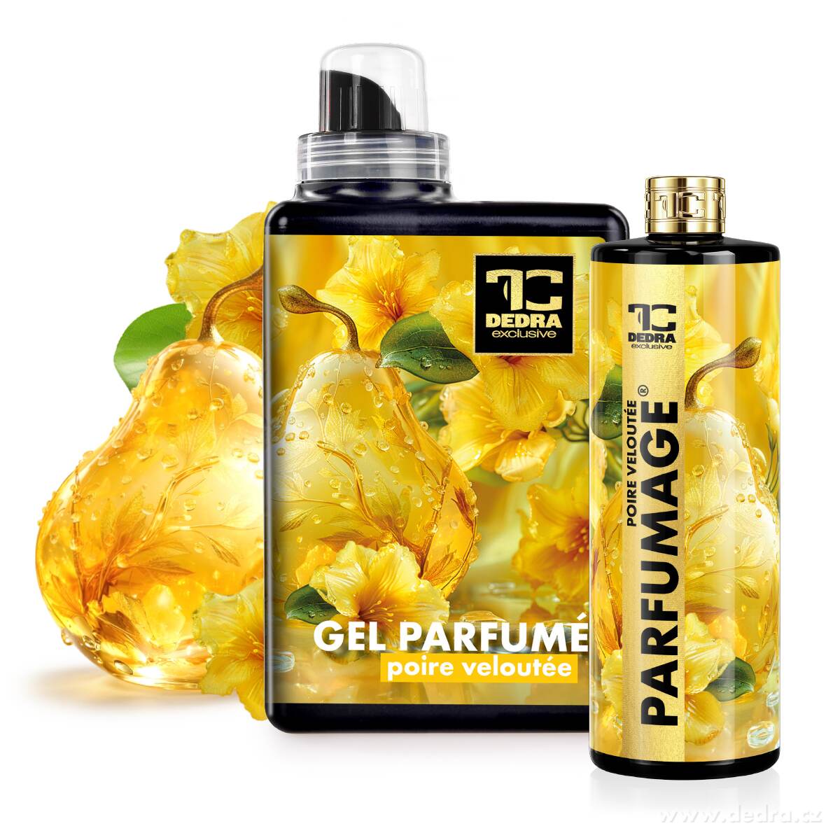RITUÁL VŮNĚ | sametová hruška | pro intenzivní vůni prádla | gel parfumé & parfumage | 1050 ml + 500 ml