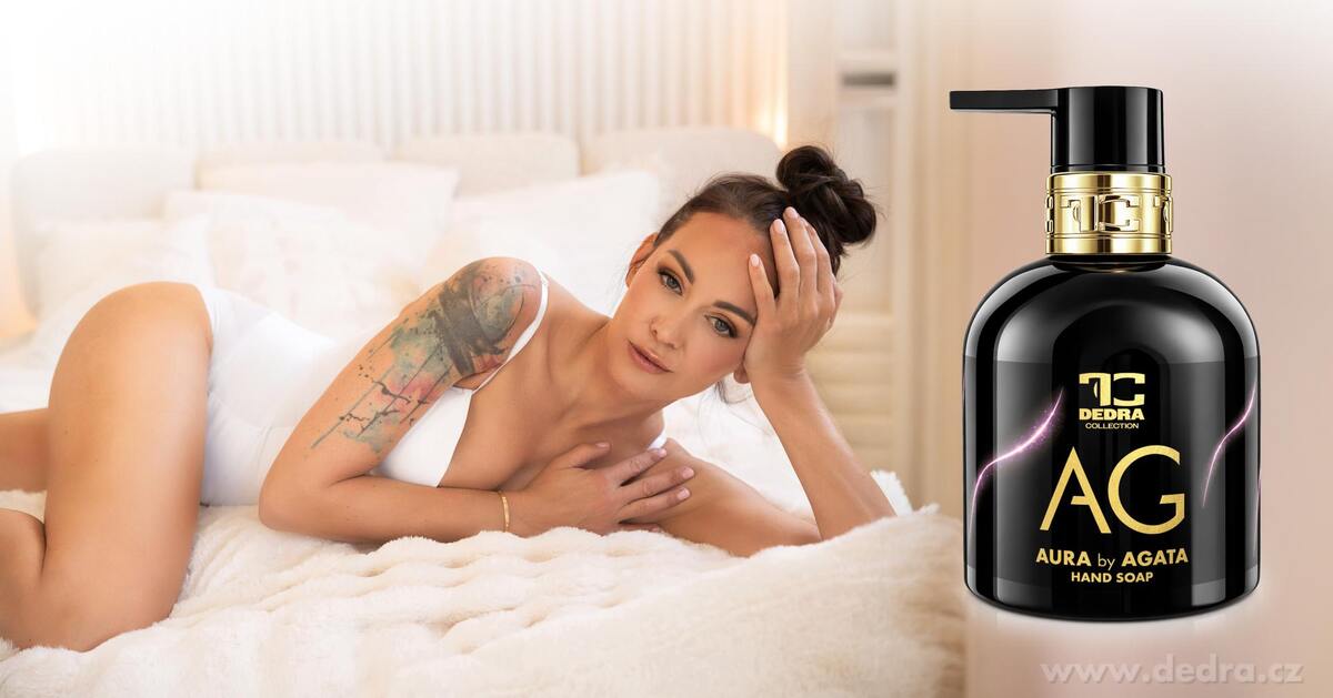 AURA by AGATA | exkluzivní šetrné tekuté mýdlo s glycerinem & Aloe vera | 320 ml
