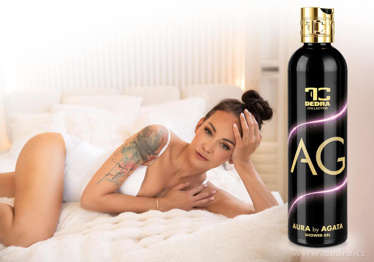 AURA by AGATA | exkluzivní šetrný sprchový gel s glycerinem & Aloe vera | 320 ml | FC DEDRA exclusive