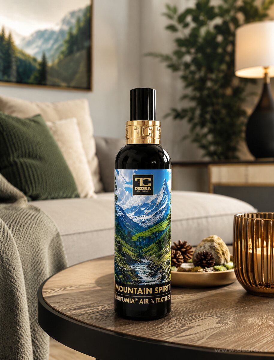 MOUNTAIN SPIRIT | Osvěžovač vzduchu & textilií | luxusní parfémový sprej | 200 ml
