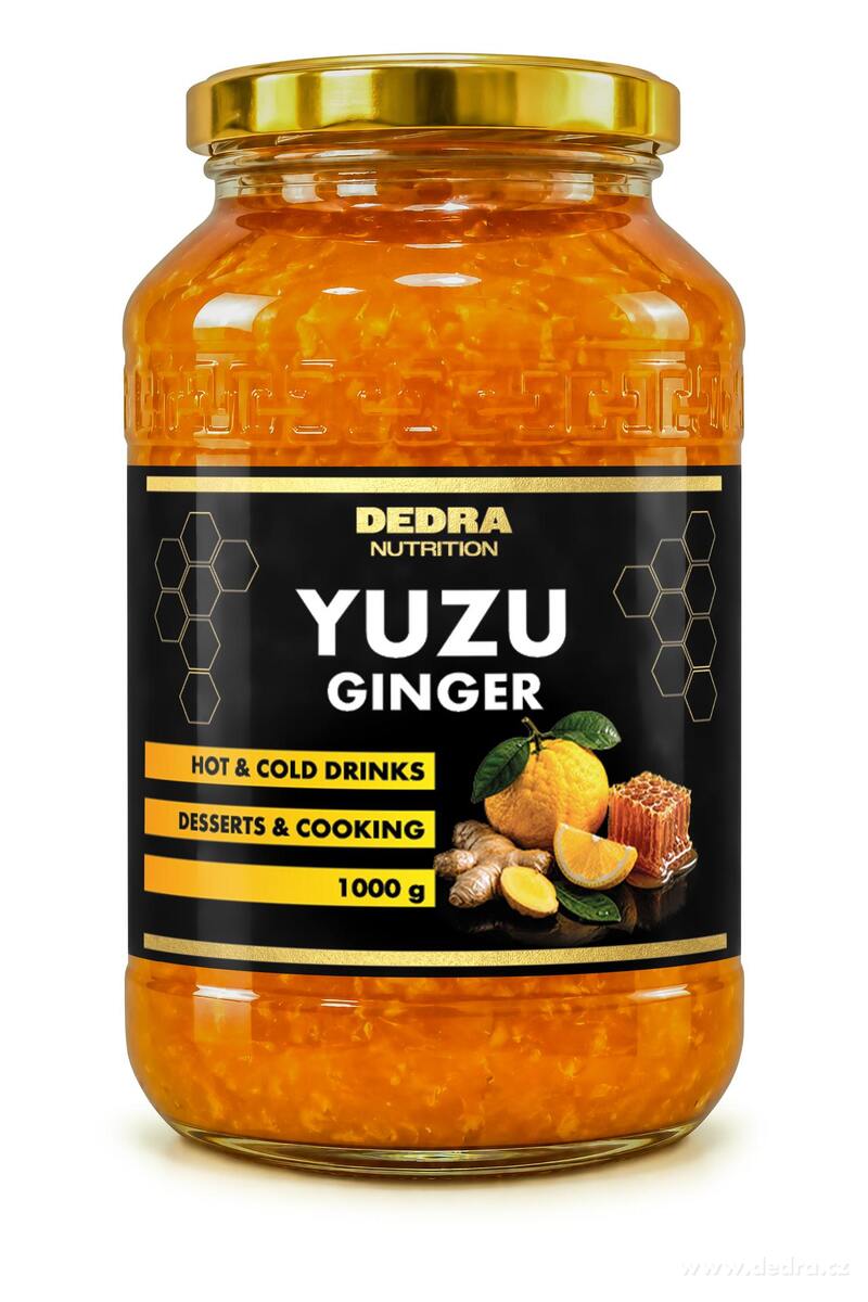 YUZU, MED & ZÁZVOR | ovocná směs na horký i studený nápoj | 50 % yuzu | 1 000 g