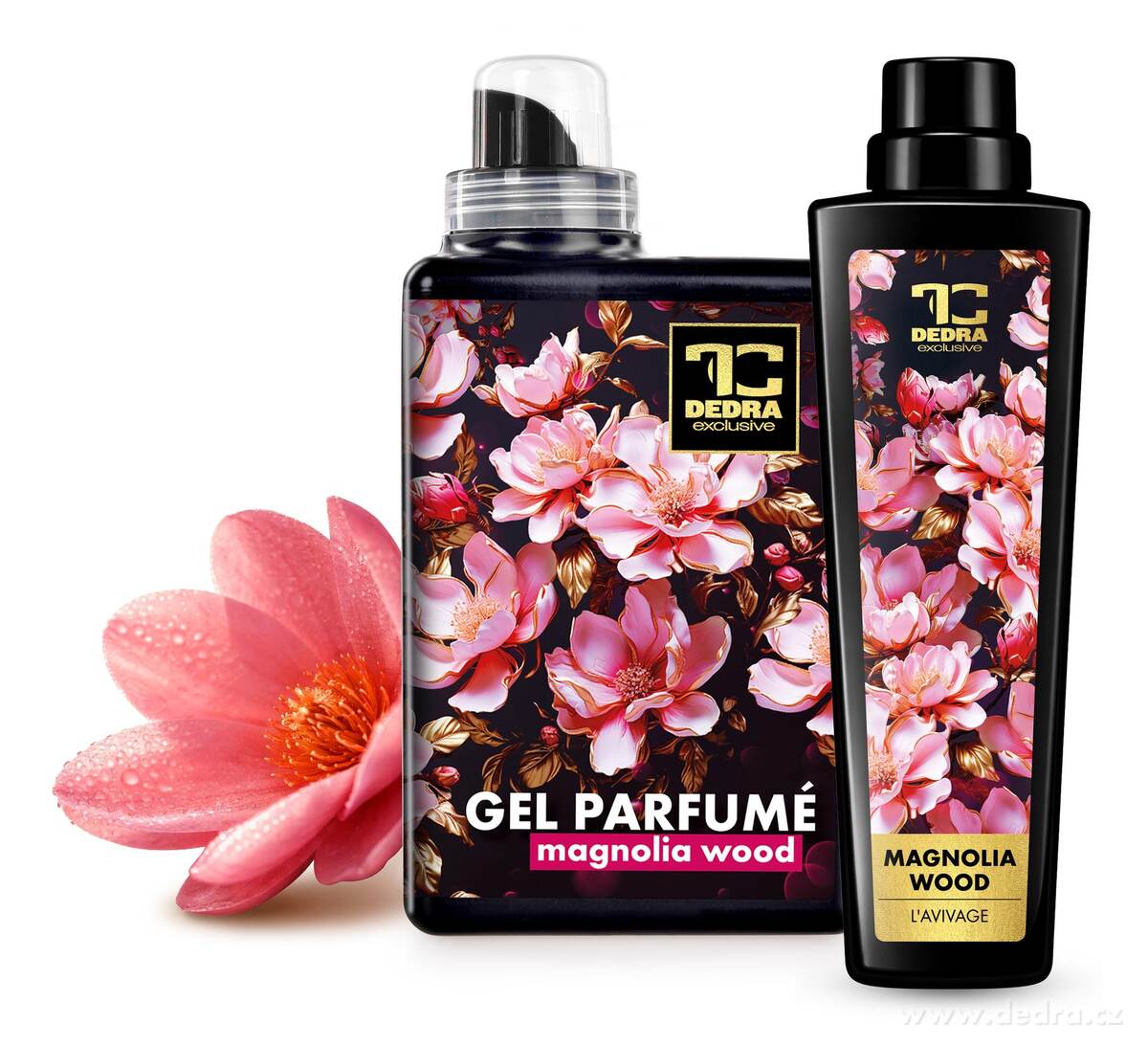 RITUÁL HEBKOSTI | magnolia wood | pro hebké a provoněné prádlo | gel parfumé & aviváž | 1050 ml + 750 ml