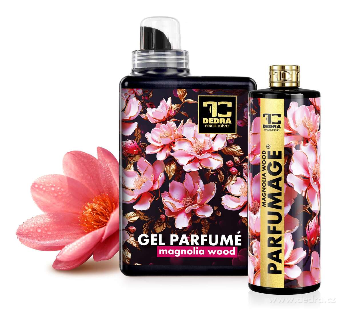 RITUÁL VŮNĚ | magnolia wood | pro intenzivní vůni prádla | gel parfumé & parfumage | 1050 ml + 500 ml