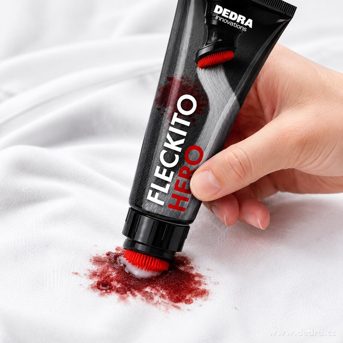 2× FLECKITO HERO | koncentrovaný enzymový odstraňovač skvrn s kartáčkem | 220 ml