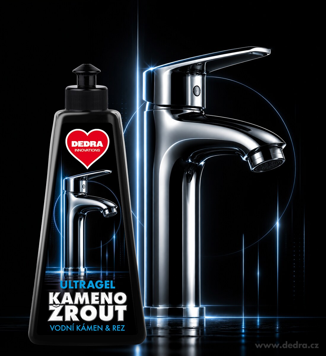 KAMENOŽROUT ULTRAGEL | extra hustý gel na vodní kámen & rez | neztéká & působí na místě | ATLANTIC OCEAN | 500 ml
