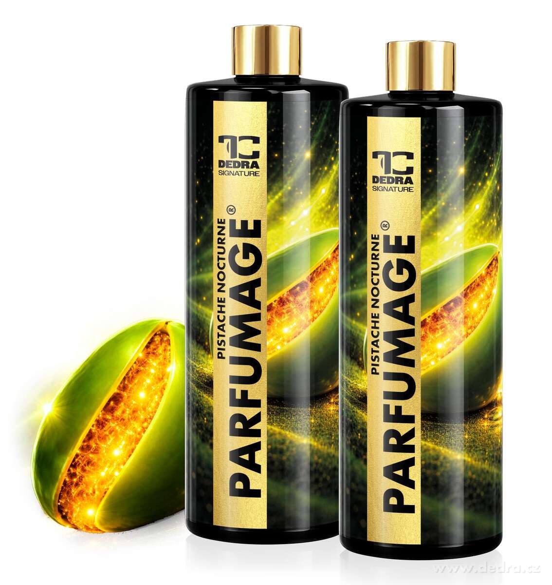 RITUÁL VŮNĚ | 2× PARFUMAGE® PISTACHE NOCTURNE | SIGNATURE | Parfém na praní | 500 ml ×2
