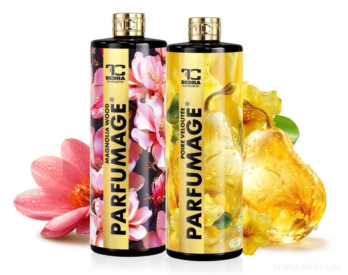 2× PARFUMAGE | Parfém na praní | MAGNOLIA WOOD & SAMETOVÁ HRUŠKA | 500 ml ×2