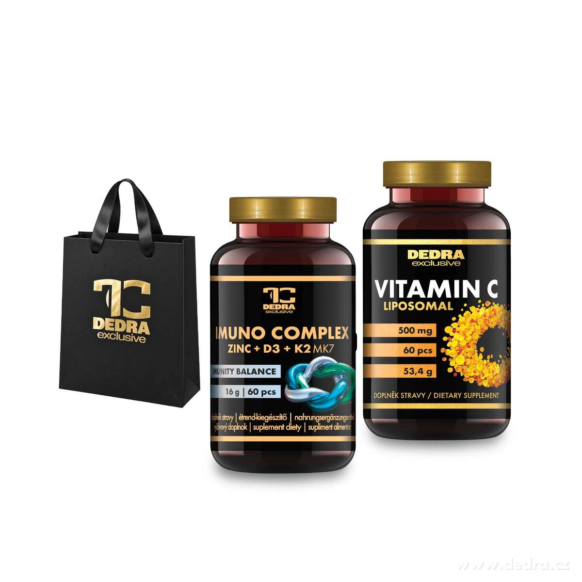 PRO IMUNITU | Dárková sada | IMUNO COMPLEX + LIPOSOMALNÍ VITAMIN C + dárková taška