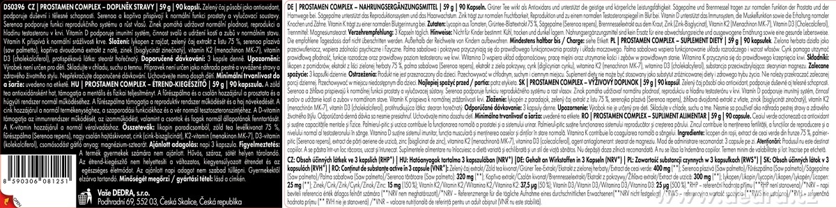 PRO MUŽE | Dárková sada | PROSTAMEN COMPLEX + MACA ROOT EXTRAKT + dárková taška