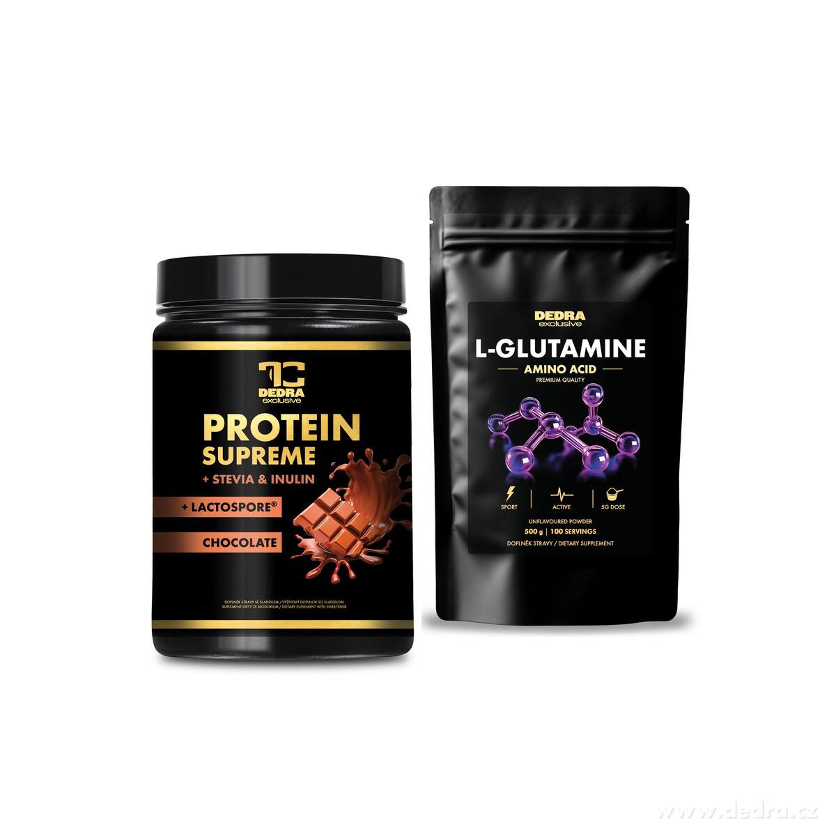 PRO SPORTOVCE | Dárková sada | PROTEIN supreme + L- glutamin