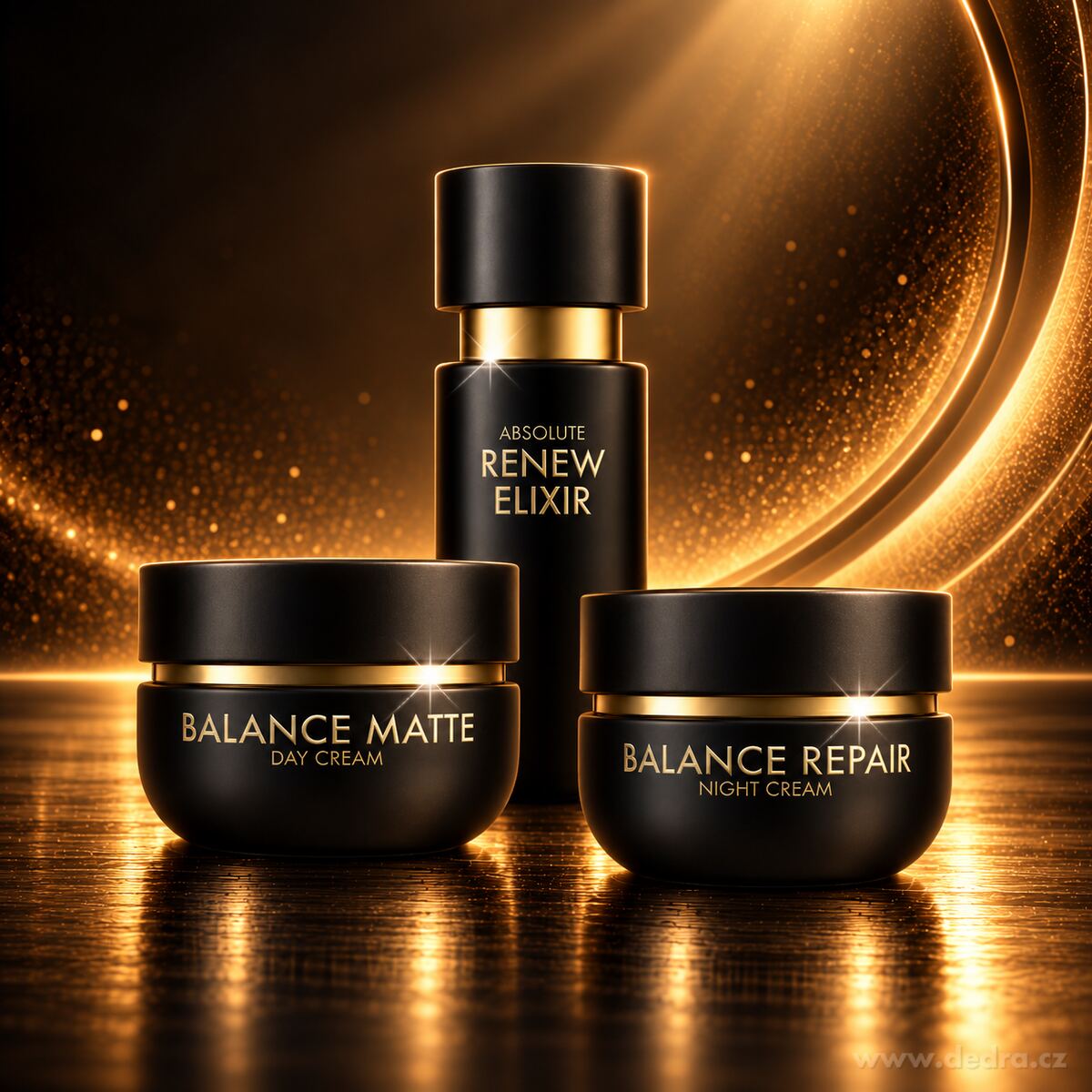 BALANCE KOMPLETNÍ RITUÁL | sérum, denní & noční krém pro smíšenou až mastnější pleť | 3× 50 ml